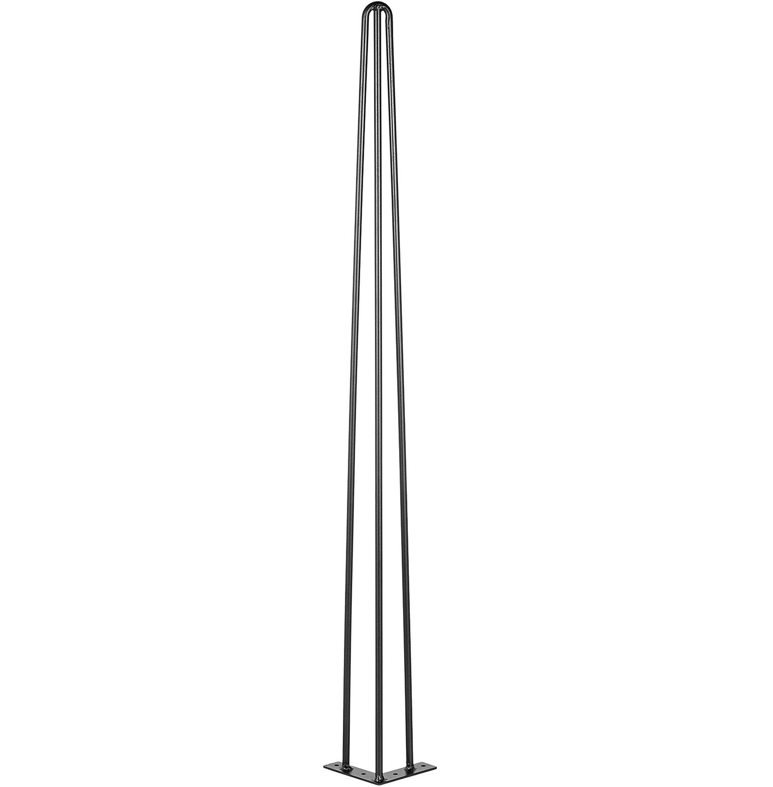 Hairpin Table Legs 40″ Black Set of 4 Desk Legs 880lbs Load Capacity (Each