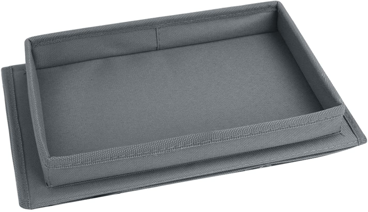 Sofa Armrest Organizer with Top Tray for Couch Recliner, 5 Pockets TV Grey