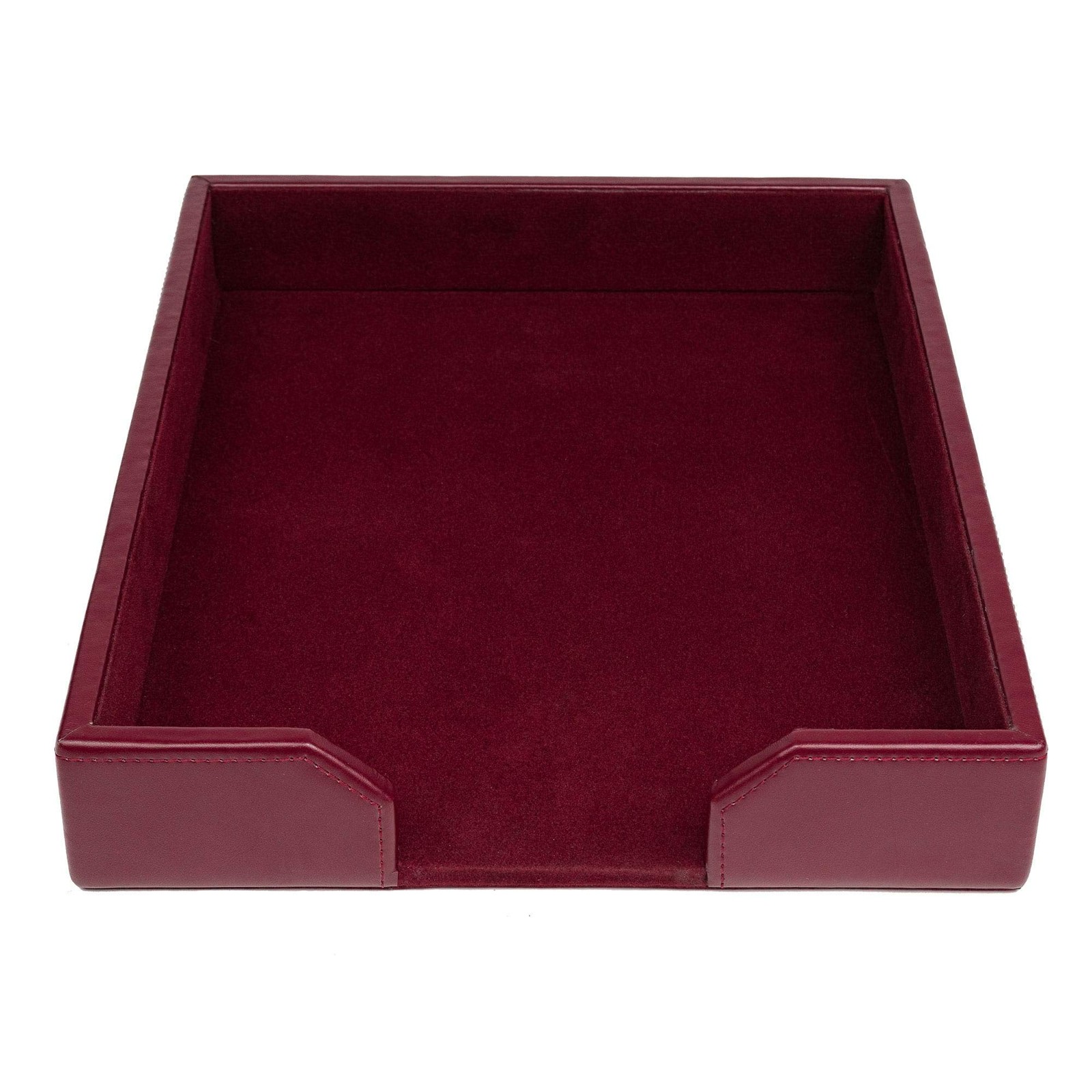 Dacasso A5201 Letter Tray 13.5 X 10.5 X 2 Burgundy