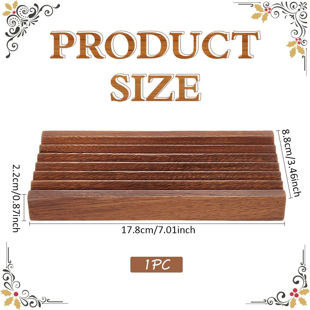 Walnut Horizontal Pen Holder Rectangle Pen Holder Wooden Desk Organizer Penci…