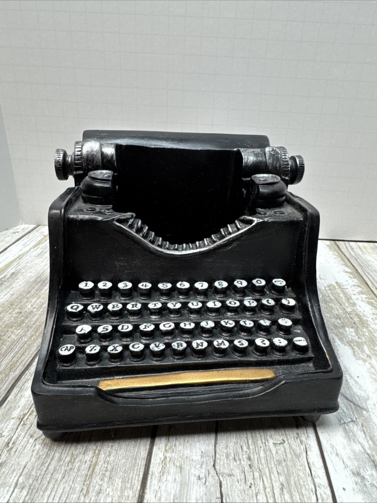 Decorative Typewriter Retro Pencil Holder Desk Office Decor Remote Holder Gift