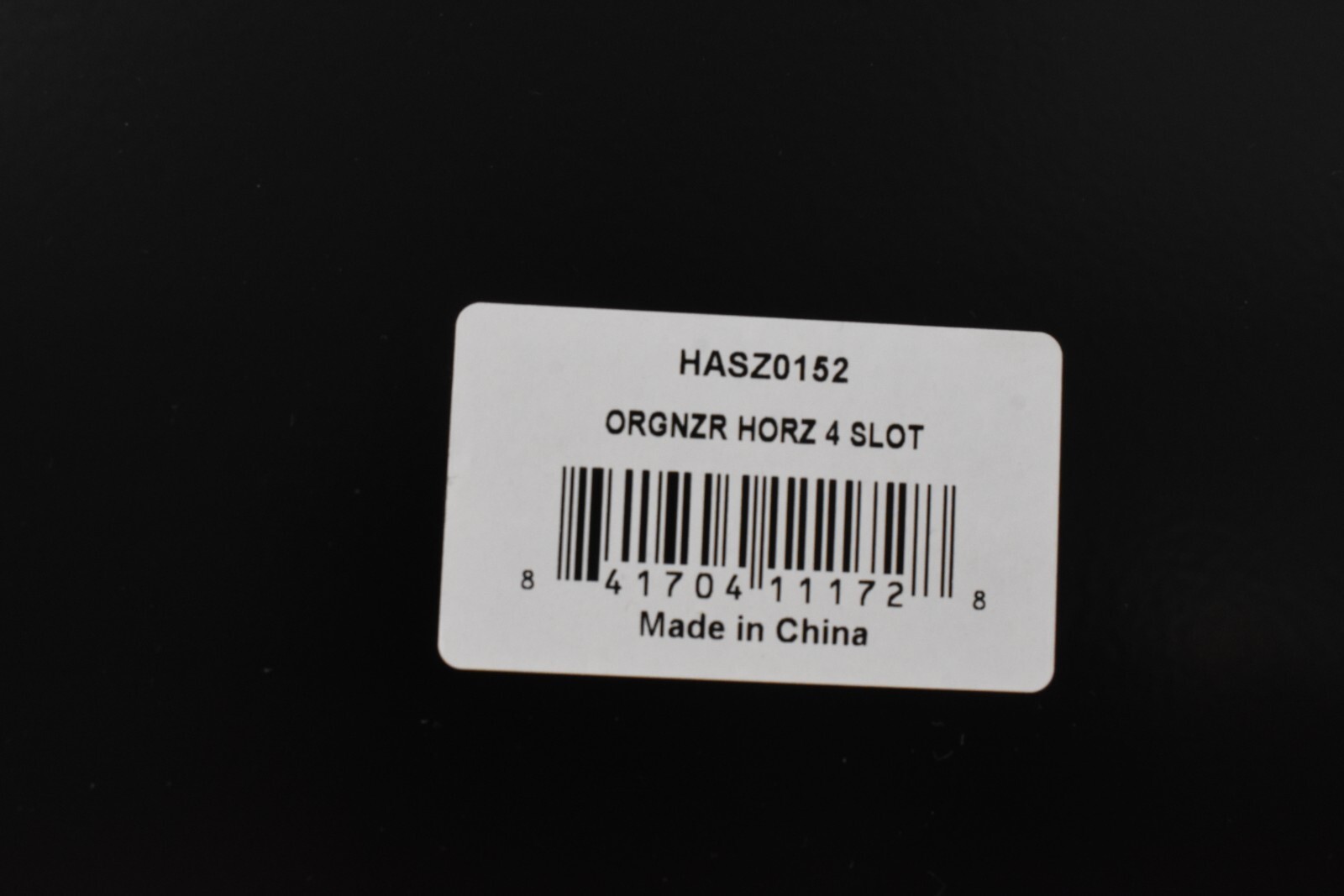 Huron 4-Compartment Steel File Organizer Black HASZ0152 Horizontal 4 Slot