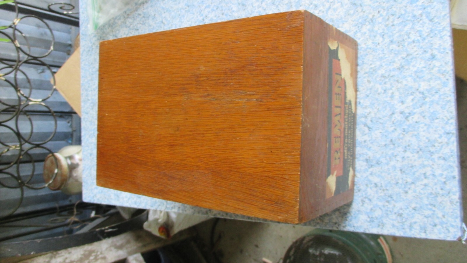 Vintage Globe Wernicke Wood Index Card File Box No 7410-C Peerless Tray