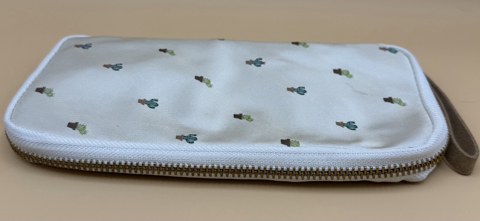 Hobonichi Small Drawer Pouch Bow & Tie Cactus Zip Organizer Wristlet Case
