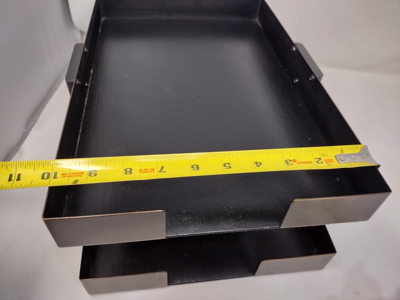 MCM Smith Metal Arts / McDonald Double Letter Paper Desk Tray