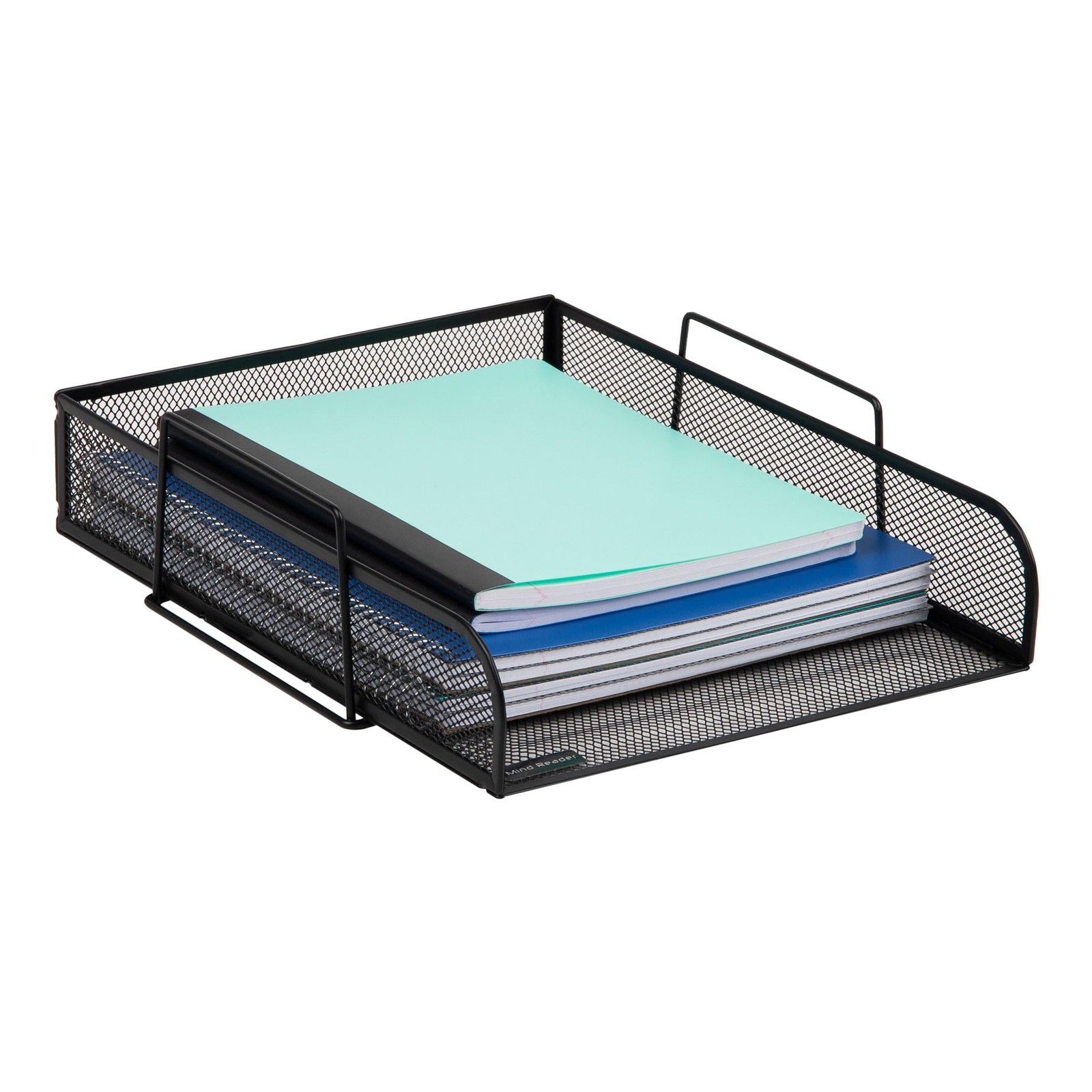 Mind Reader Stackable Paper Tray, 10.5″ x 13.5″ x 11.3″, Classic Black