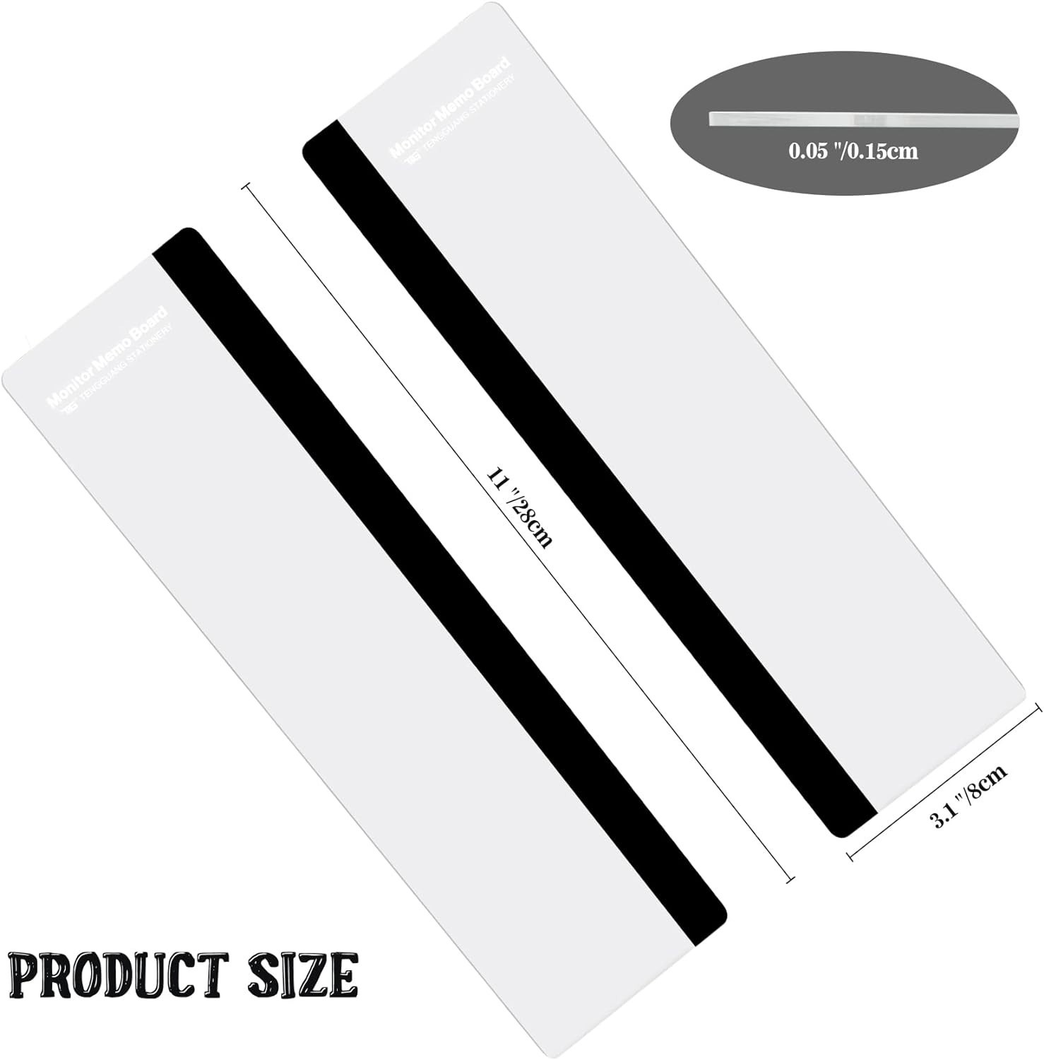 Office Desk Accessories 2pcs Computer Monitor Memo Board Message Board Suppli…