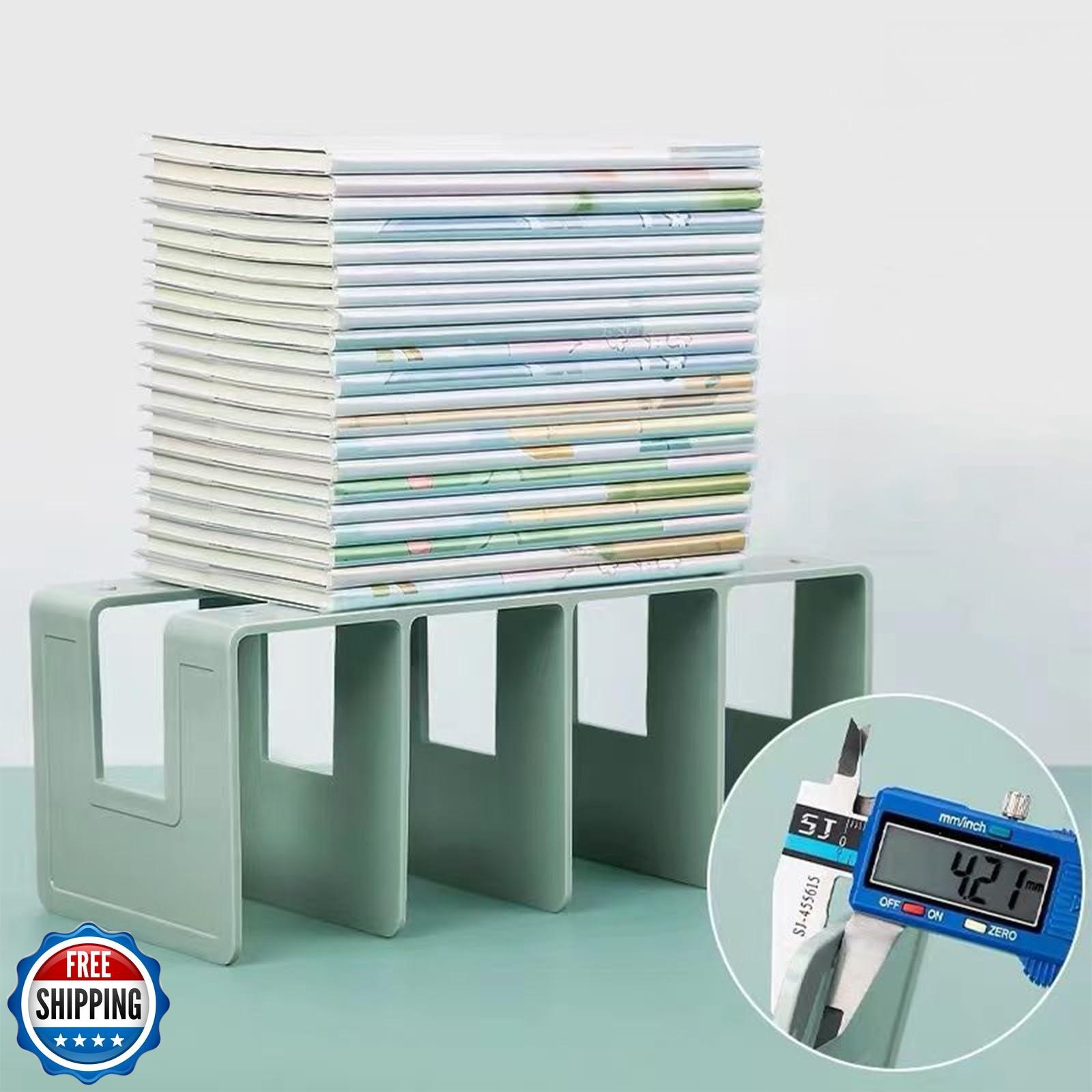 Zhousensen 2PCS Acrylic File Organizer for Desk, Desktop Document/Mail Organi
