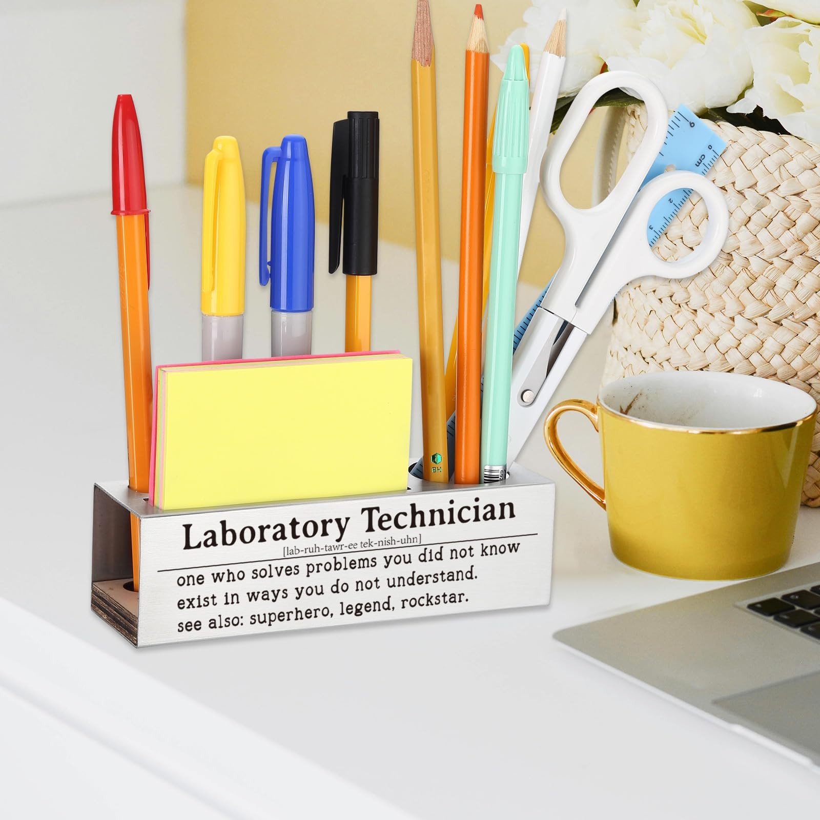 Laboratory Technician Appreciation Gift, Office Desk Decor for Lab Techs, Che…