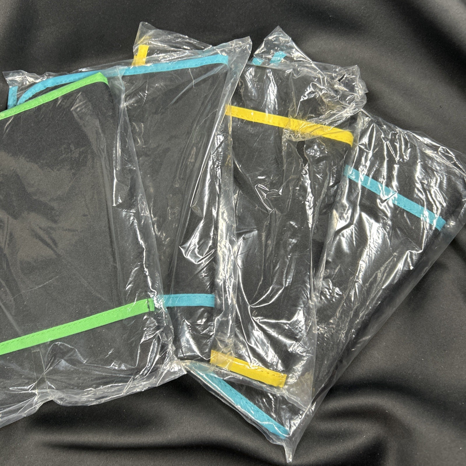 5 Pack Black Chair Pockets for Classrooms, Chair Pocket with 3 Heavy Duty Pocket
