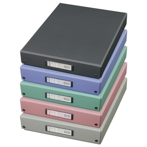 Lihit lab. Desk Tray Tool Box Document Storage B4 Black A713