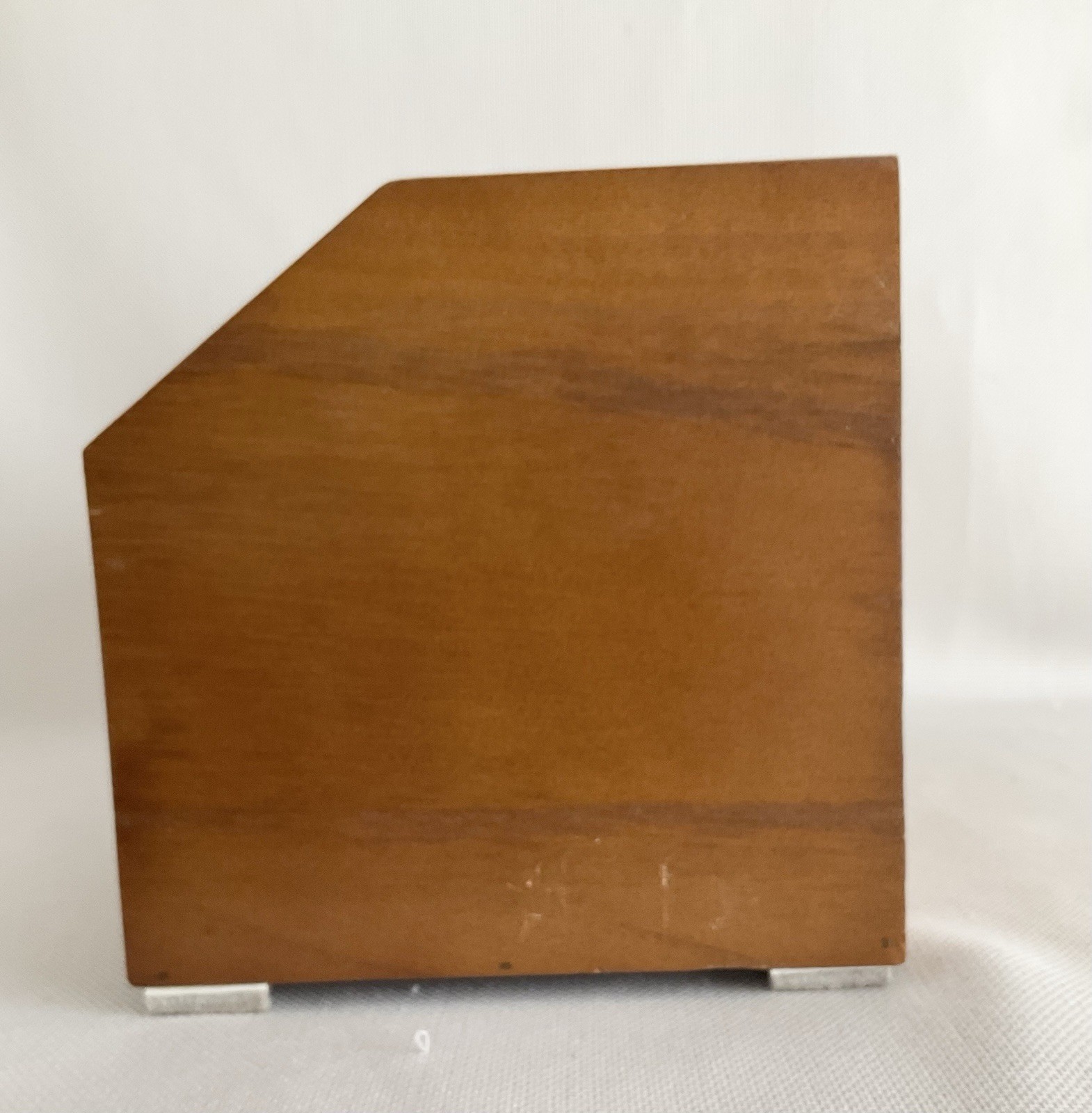 Vtg 31 Day Wooden Desktop Bill/Mail Organizer w/ 31 Slots and Large Drawer READ