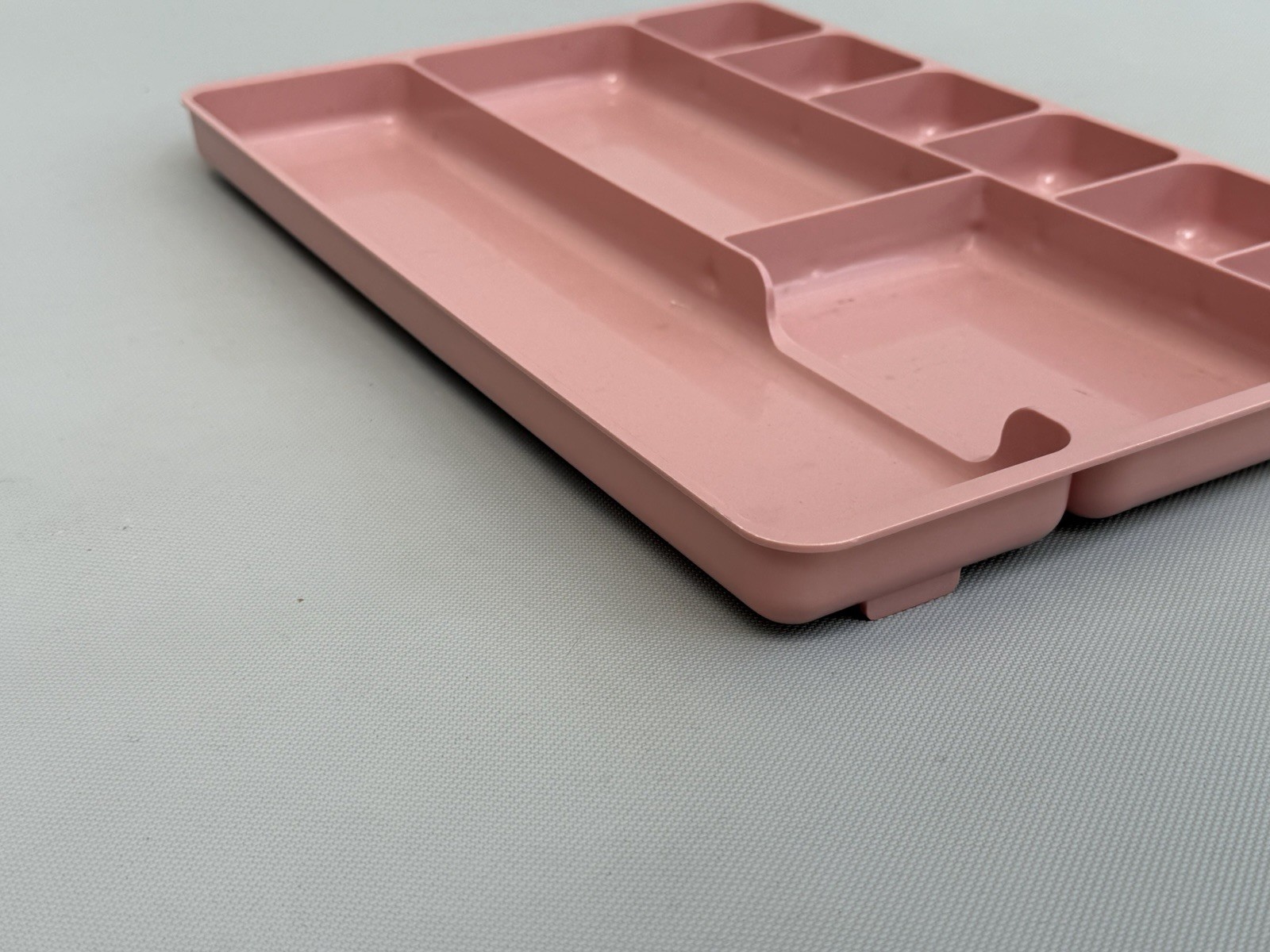 Vintage ROGERS 517 Plastic Desk Drawer Organizer Tray 14×9 PINK!