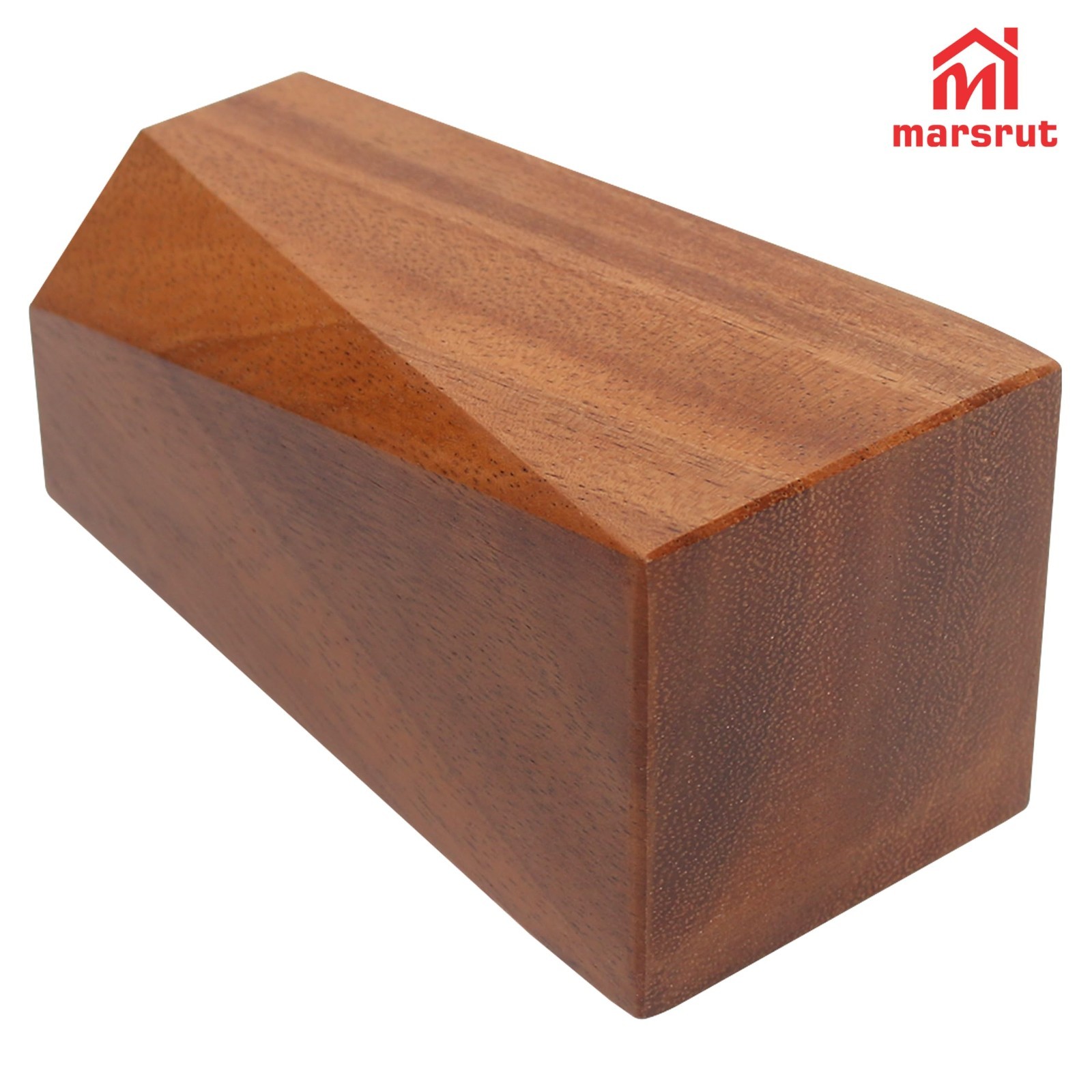 Natural Wood Pencil Holder – Octagonal Desk Organizer for Home, Office & Makeup