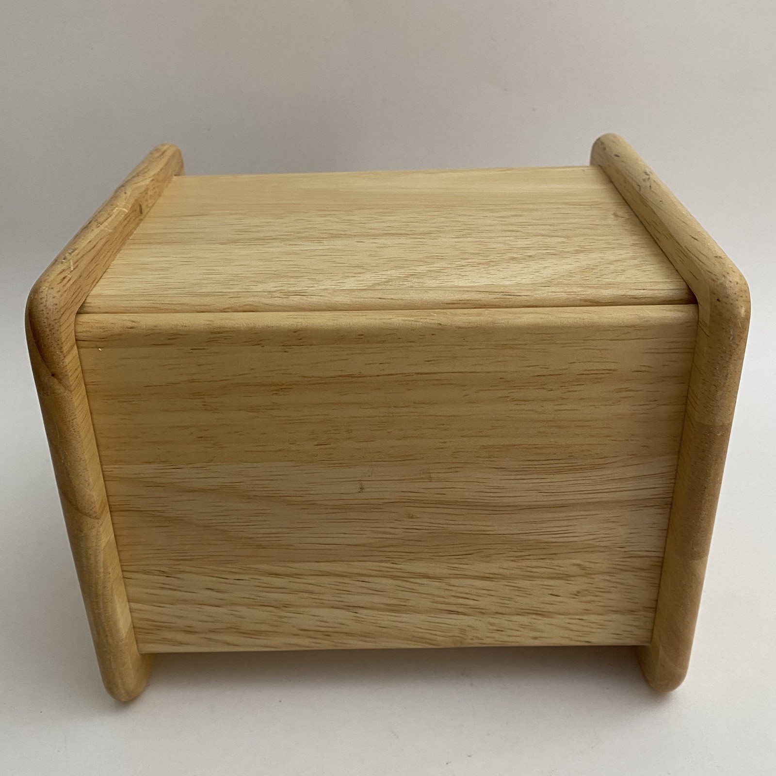 Vintage Wooden Desk Organizer Mail Sorter Letter CD Holder Natural wood Finish