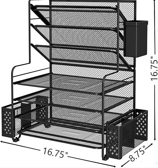 Simple Trending 7 Tier Desk File Organizer