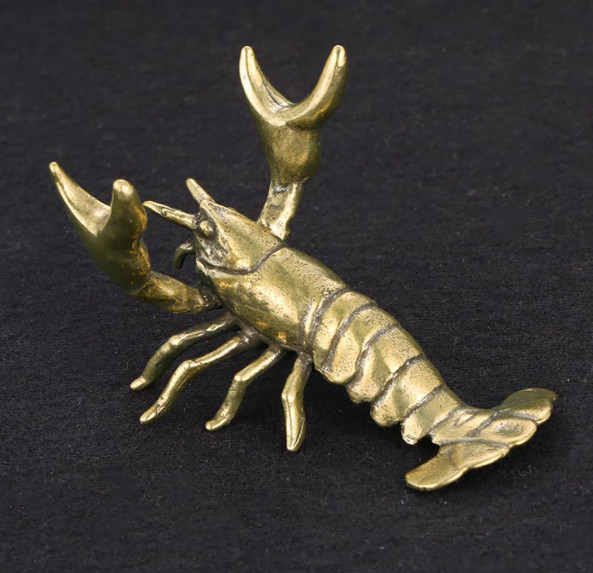 Weightlifting lobster Desk Pen Stand,Funny lobster Pen Holder,Desk Rack Storage