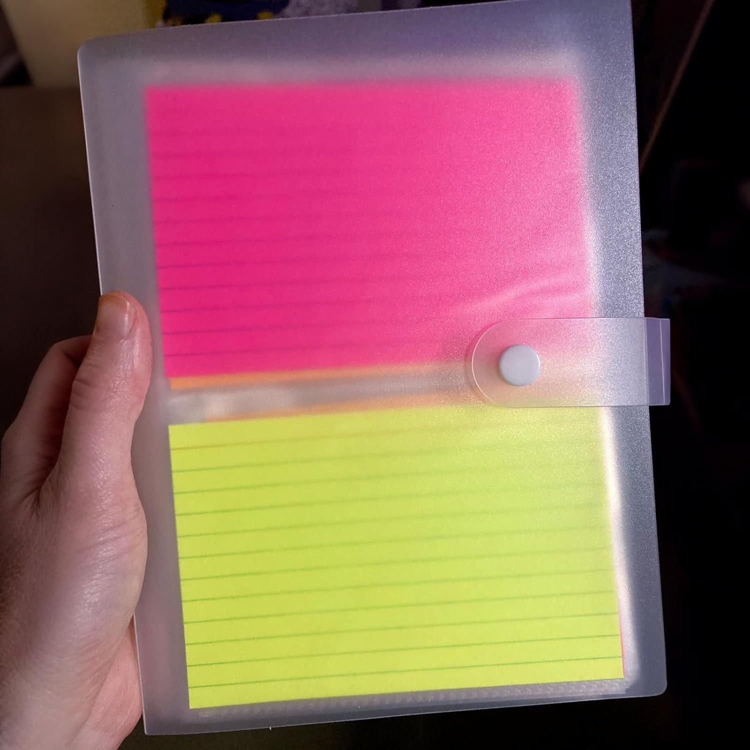 3X5 Index Card Organizer, Index Cards Clear Plastic Holder