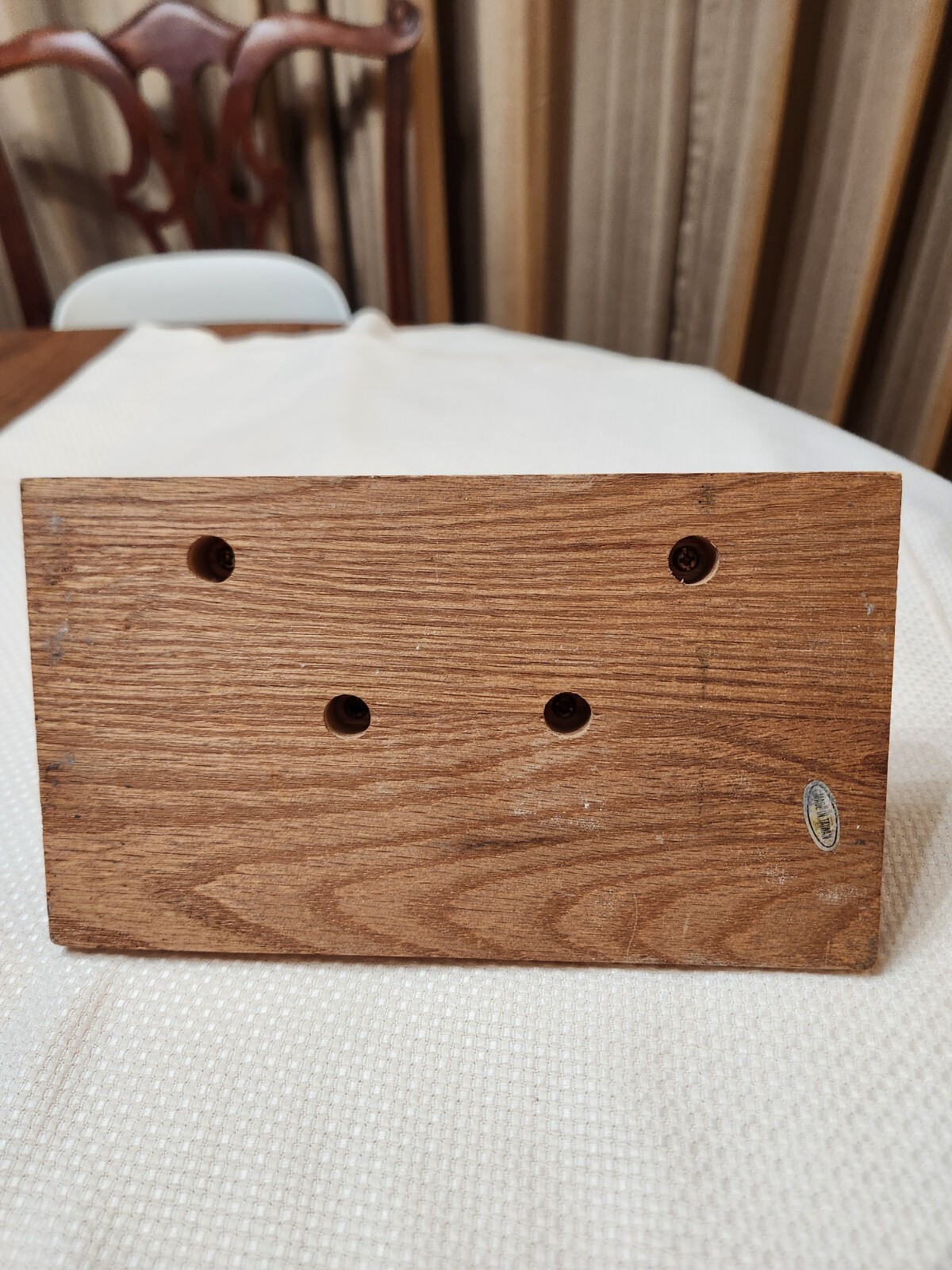 “Do It Now” Brass On Wood Letter Organizer