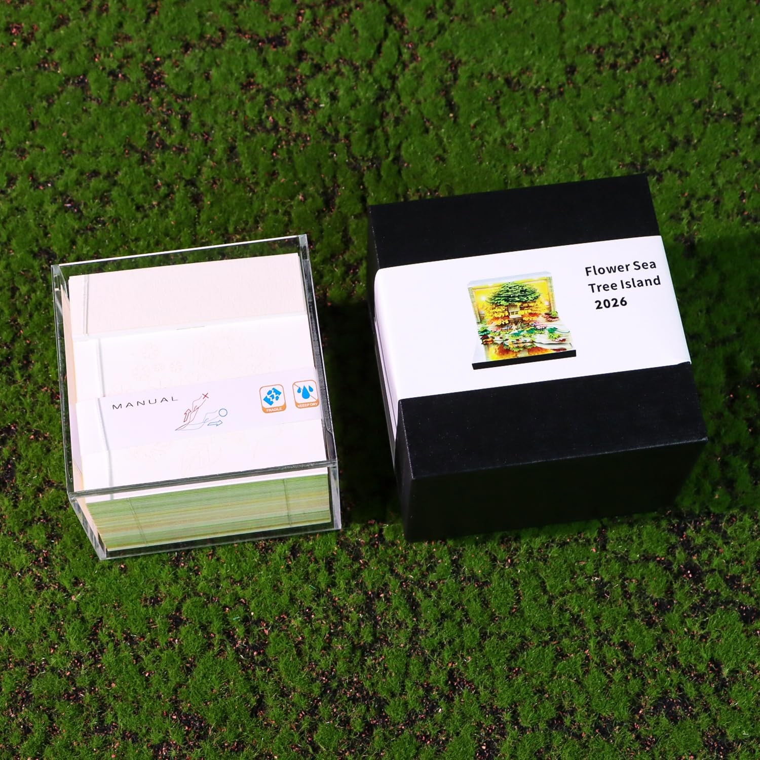 3D Time Piece Calendar 2026 Notes Desk Artropad Art Standard, Green