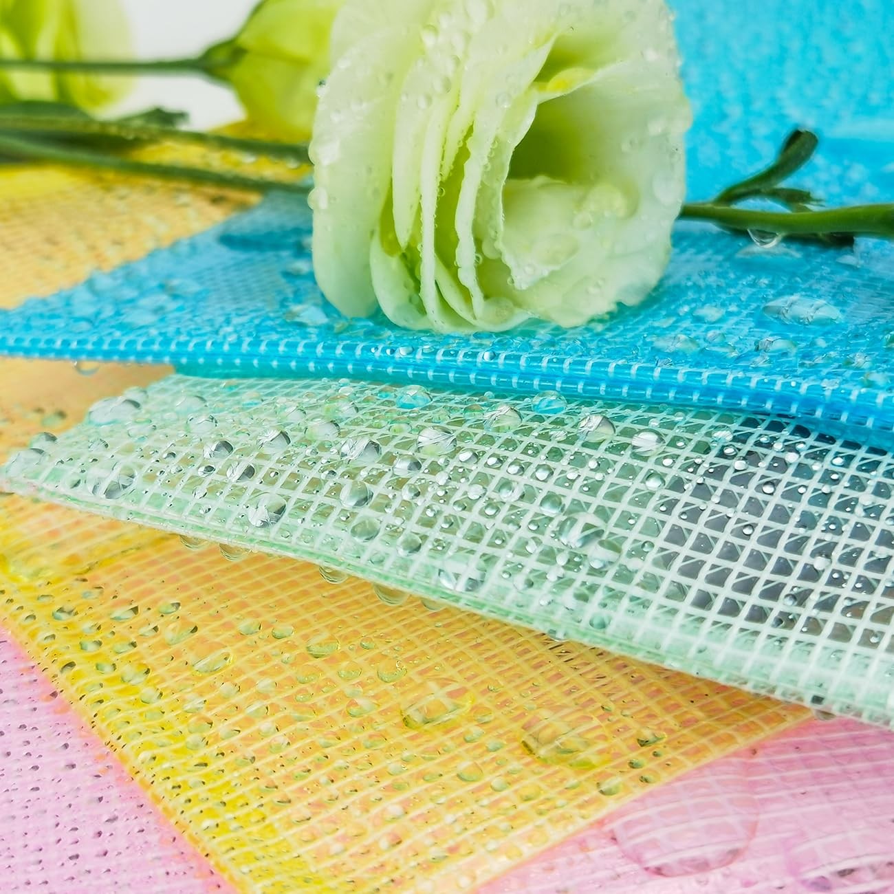 10 Pcs Zipper File Bags, Waterproof Plastic Mesh Pouch for Office School, Boa…