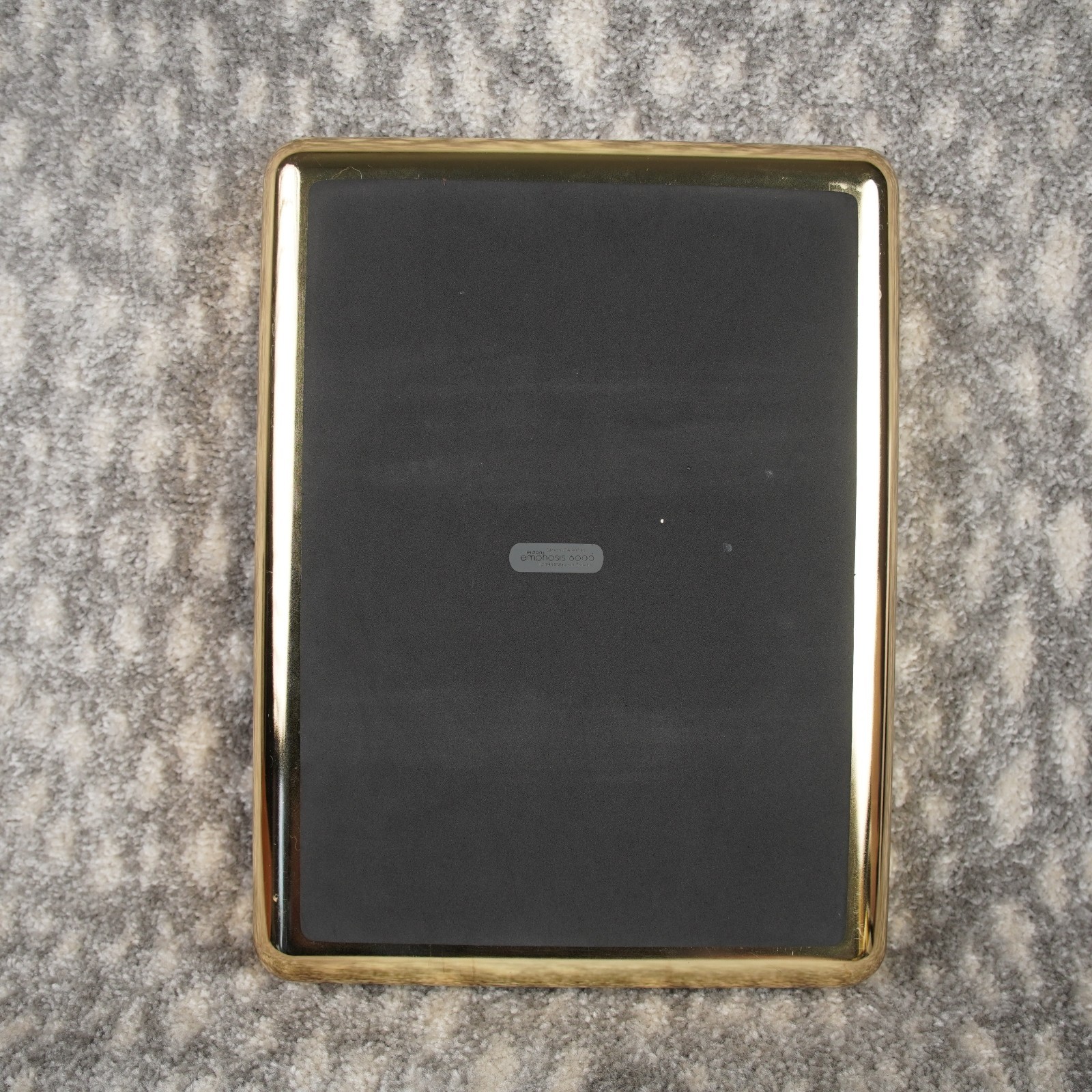 VTG 1984 Eldon Emphasis 6000 Gold Desk Note Pad Trays & Pen Holder 3 Pc Set