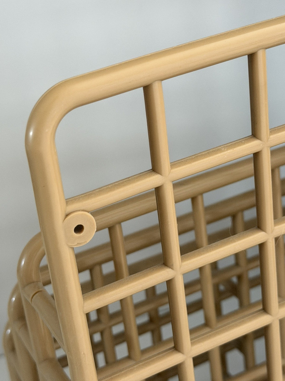 Vintage 1983 Yaffa Basic-Line Plastic Storage Mini Catch-All Desk Organizer TAN