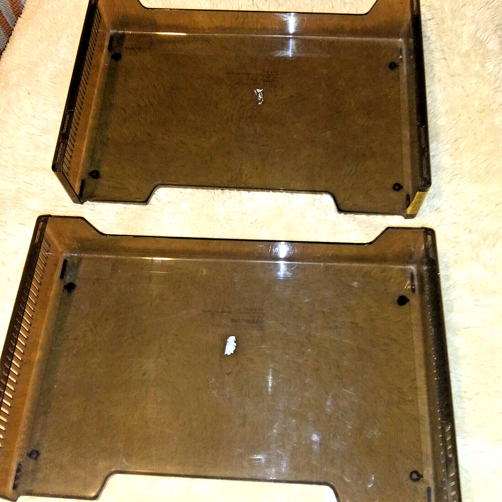 Office Desk Organizer Trays 2 tier paper file holders Plastic