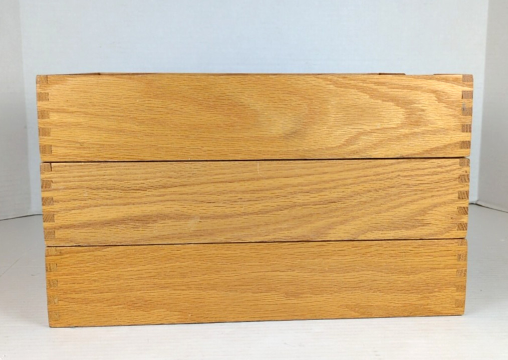 3 Vintage Hedberg 721 Letter Size Wood Desk Trays Dovetail Joints