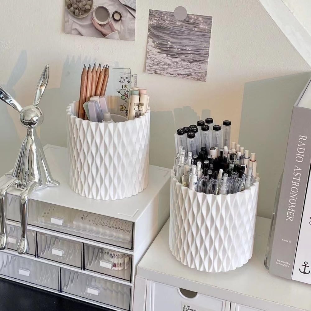 360 ° rotating pen holder, makeup brush holder, pen holder holder, 5 slots de…