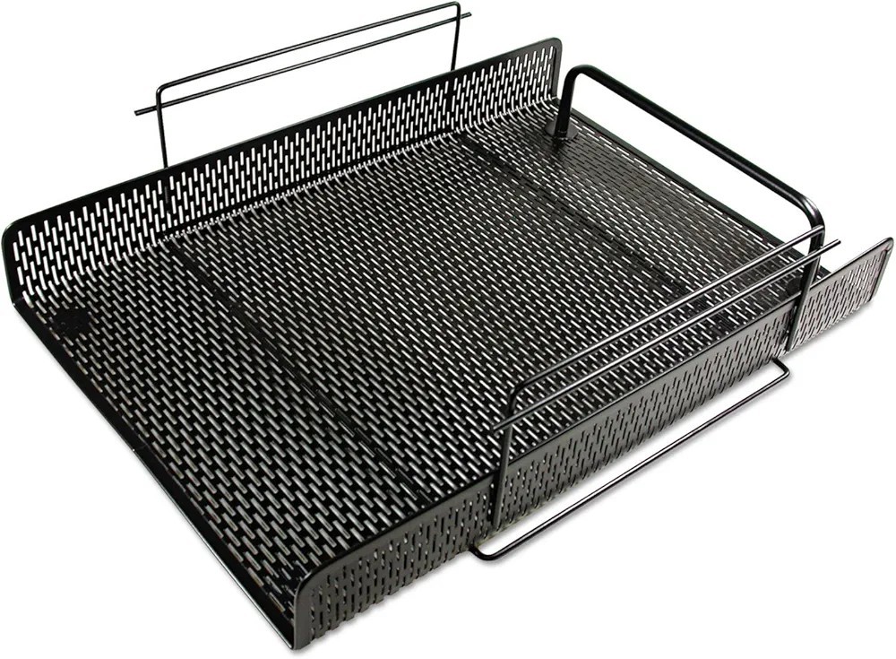 Artistic Urban Collection Punched Metal Letter Tray 8.5″ x 11″ – Black