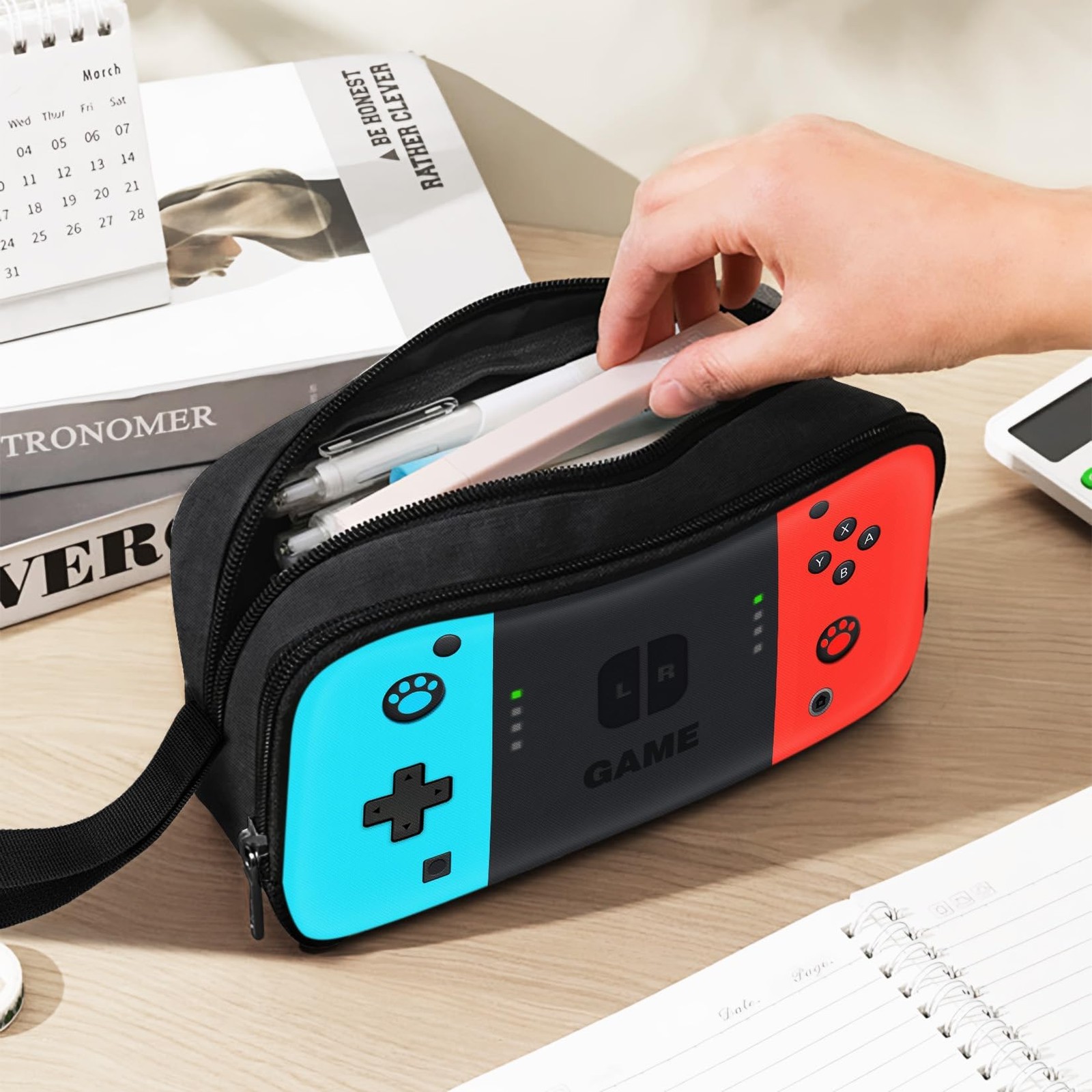 Gamer Pencil Case for Boys, Large Boys Pencil Pouch for Kids Teens School, Bi…