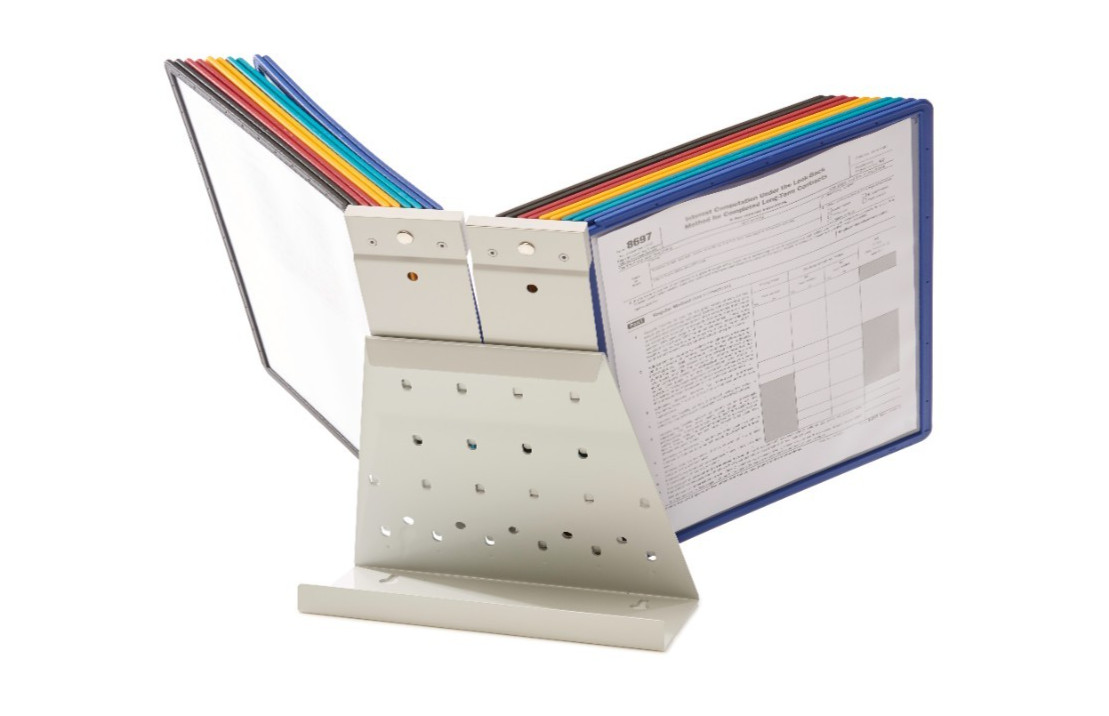 VARIO Desk Reference System 20 Panels Letter Size Assorted Colors Durable