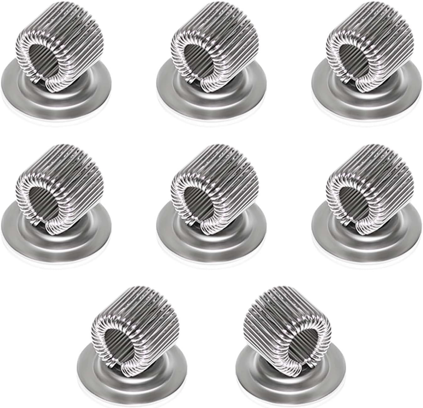 8 Pcs Manganese Steel Pen Holder Clips Self Adhesive Pencil Organizer with Adjus