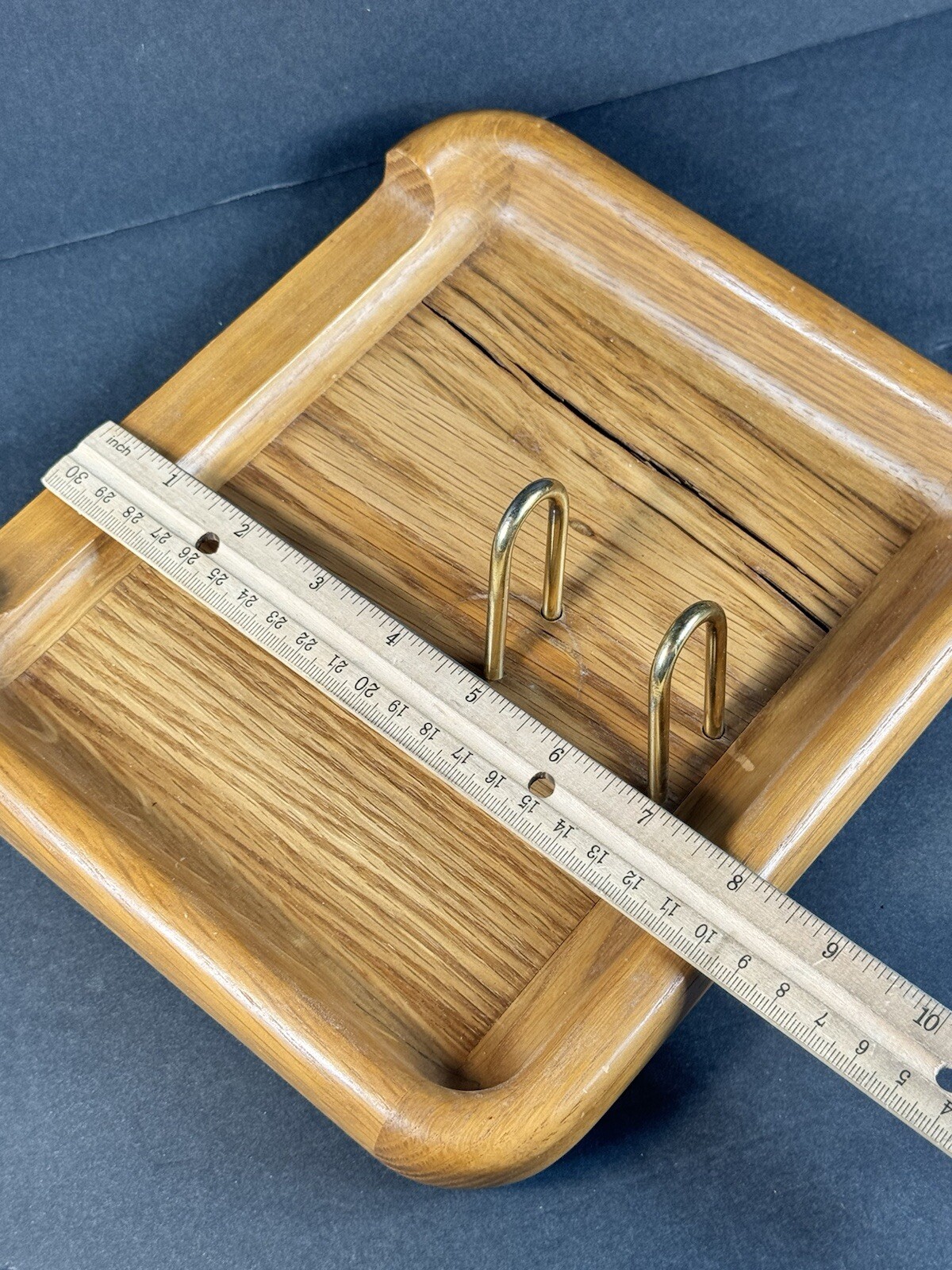 Eldon Woodline 6500 Wood And Brass Desk Accessory