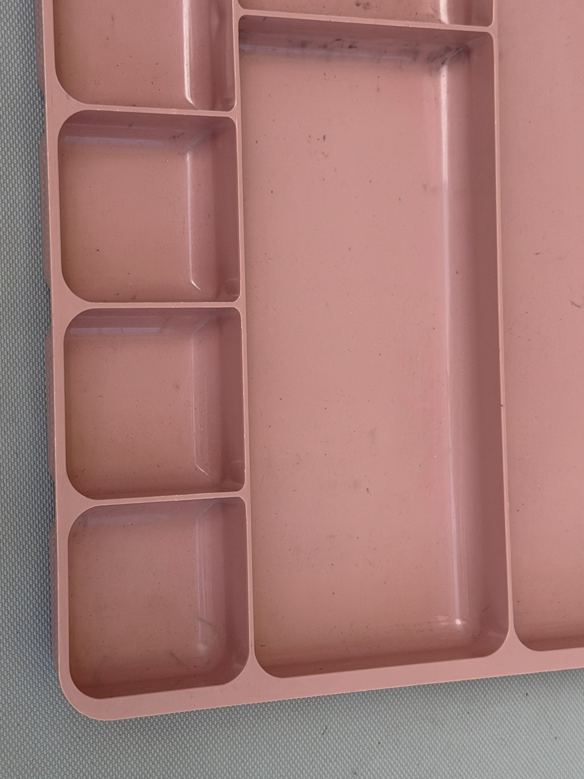 Vintage ROGERS 517 Plastic Desk Drawer Organizer Tray 14×9 PINK!