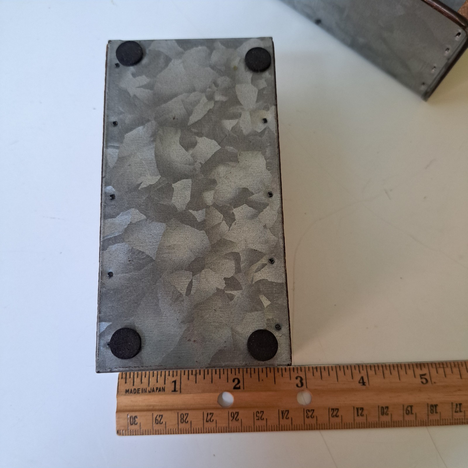 Galvanized Metal Desk Organizer Set- 3 pc. Rustic Mail Organizer For Desktop NEW