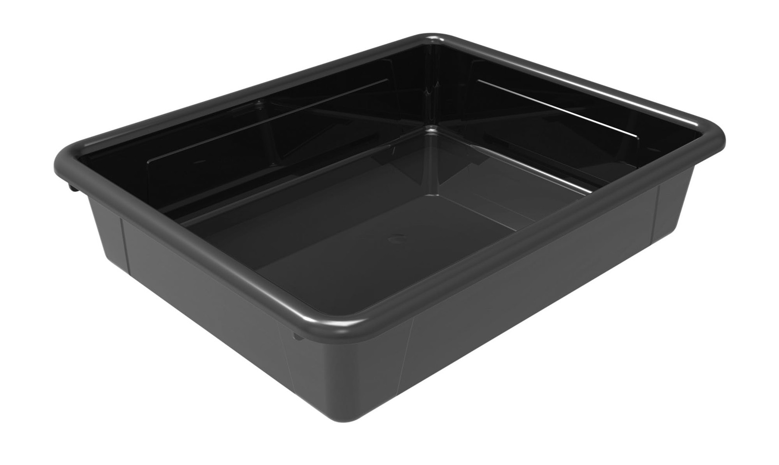 Storage Tray, Letter Size, 10 x 13 x 3 Inches, Black (1 Tray only)