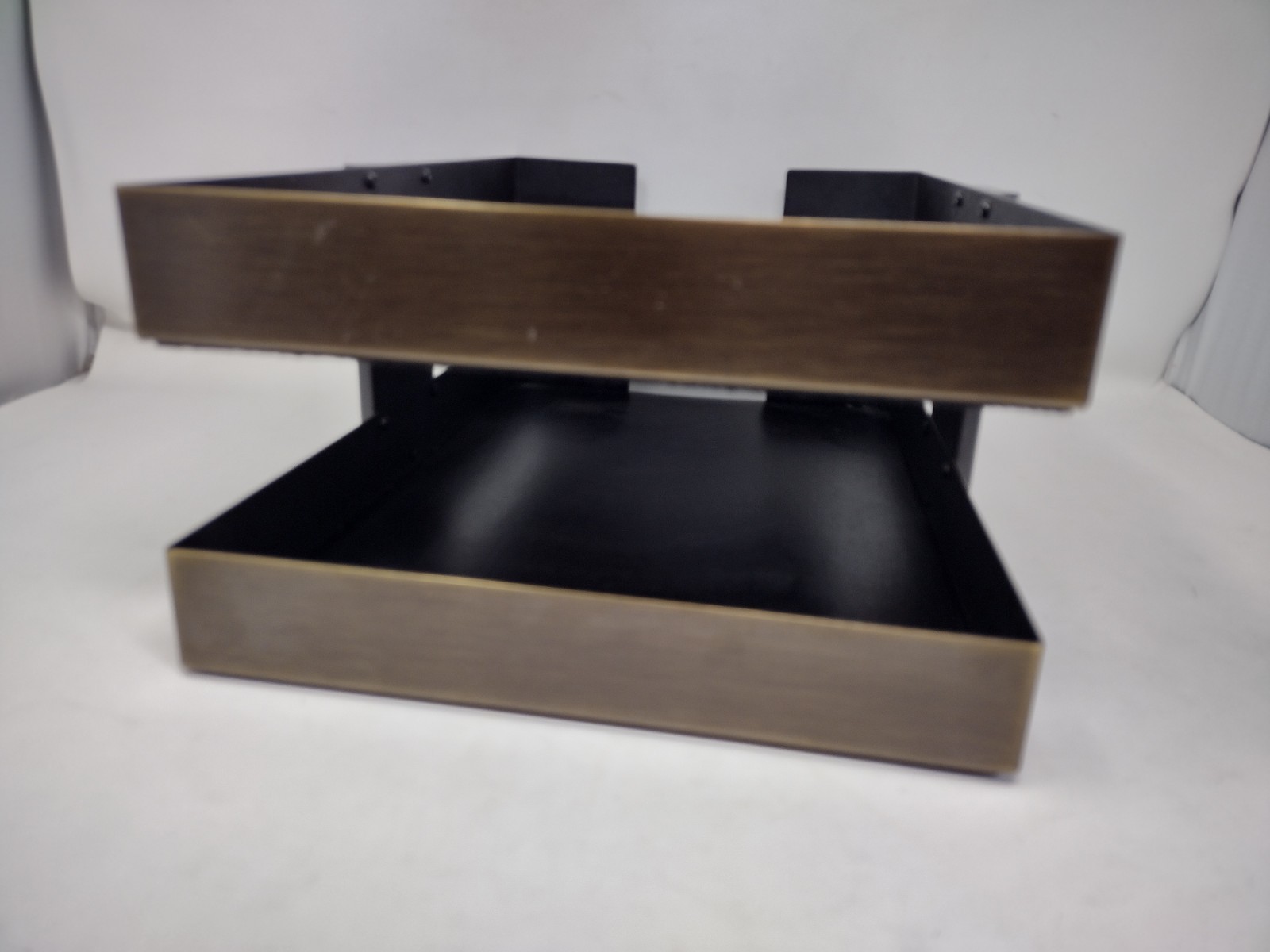 MCM Smith Metal Arts / McDonald Double Letter Paper Desk Tray