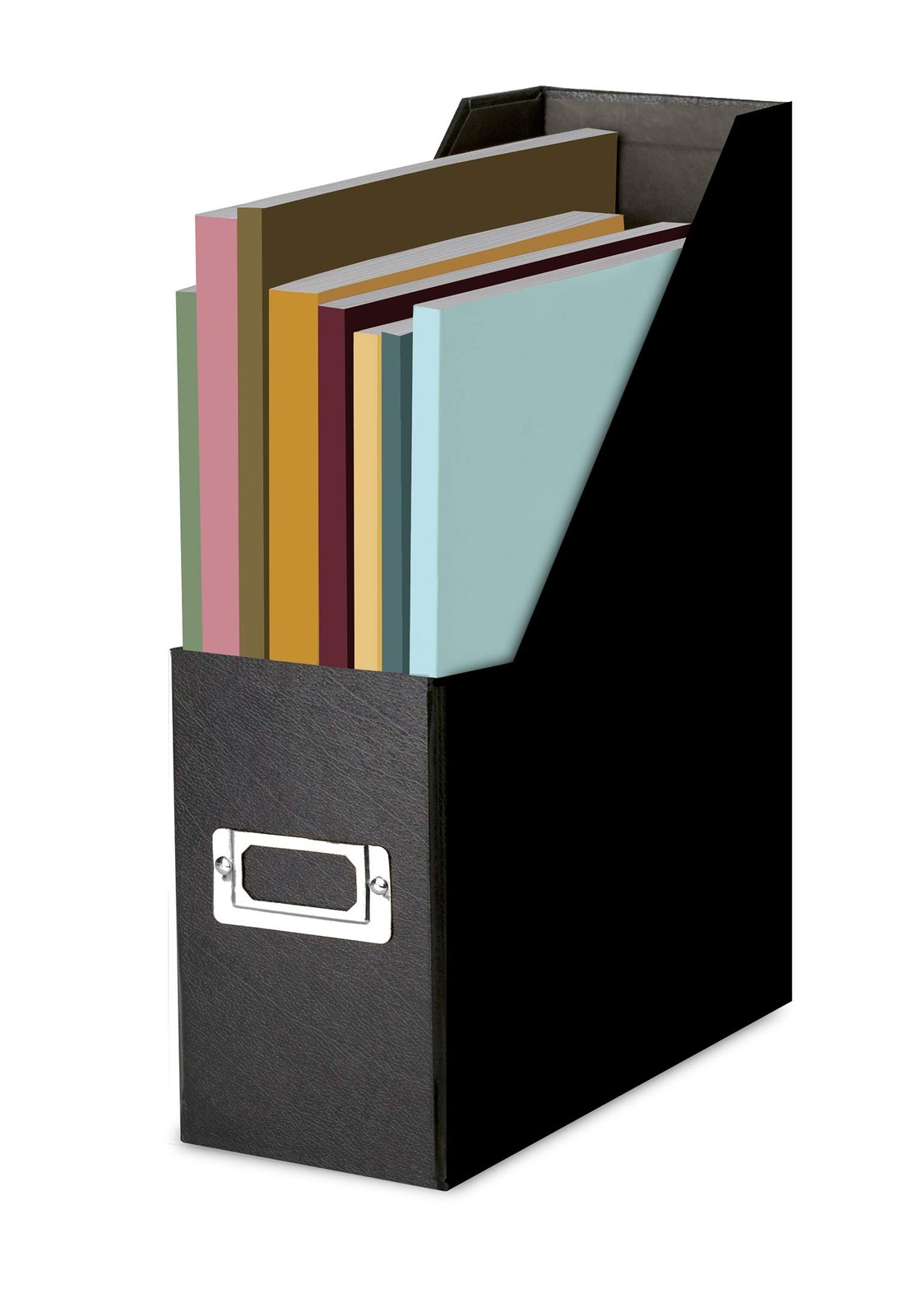 Snap-N-Store Fiberboard Magazine File with PVC Laminate, 12.25 1 Pack, Black