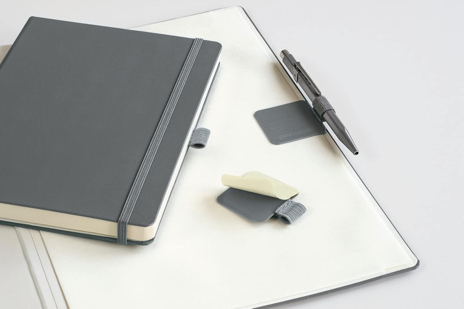 Self Adhesive Pen Loop Elastic Pen Holder Black