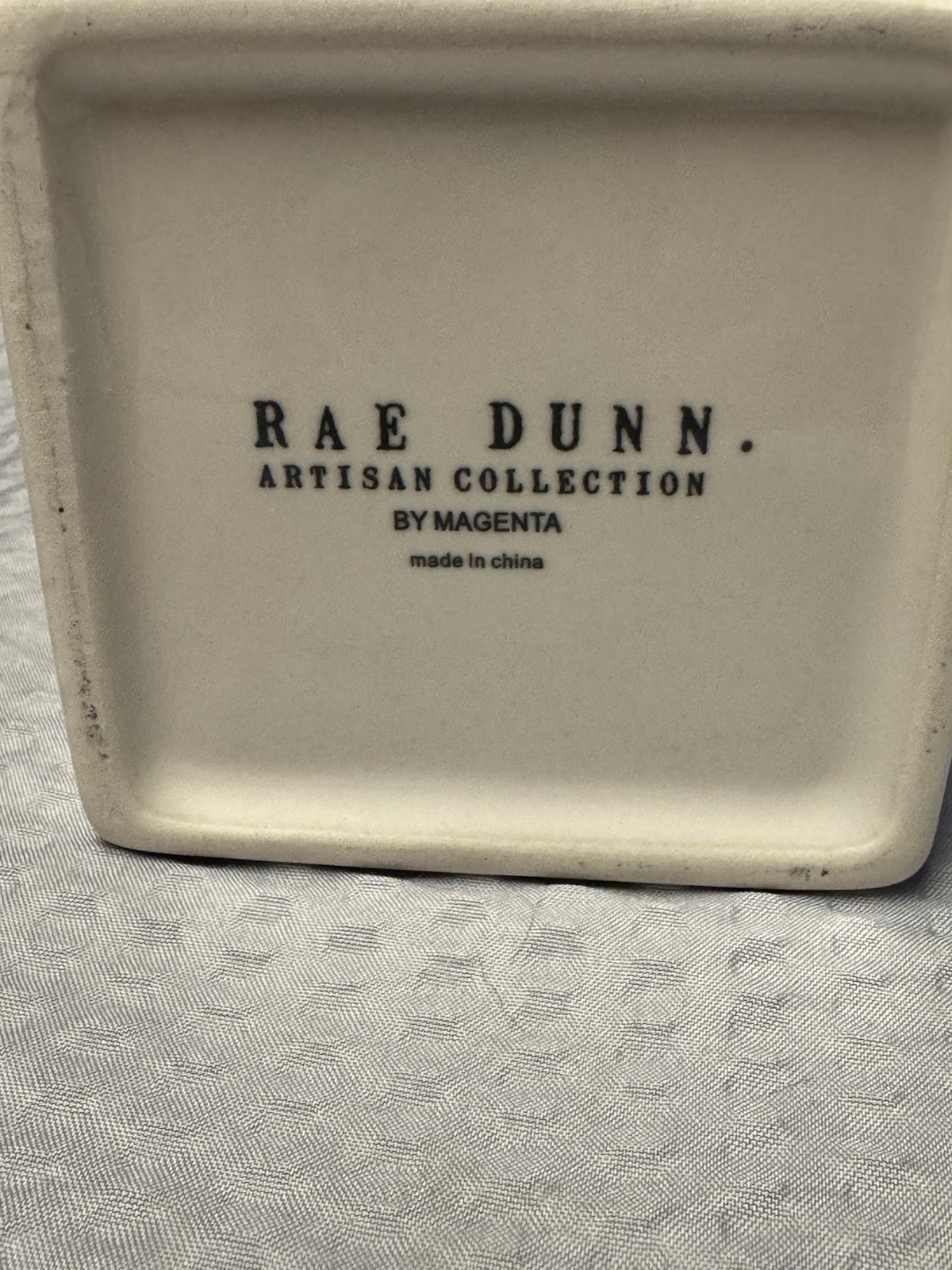 Rae Dunn Magenta WRITE Pen Pencil Holder Vintage Charm Shabby Chic Discontinued