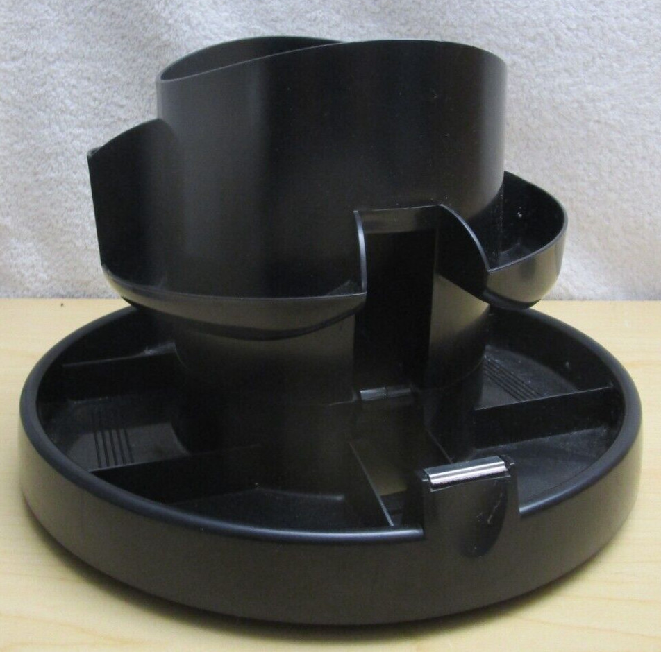 OFFICEMATE 21215-10 Executive Double Supply Organizer, Black, Spins