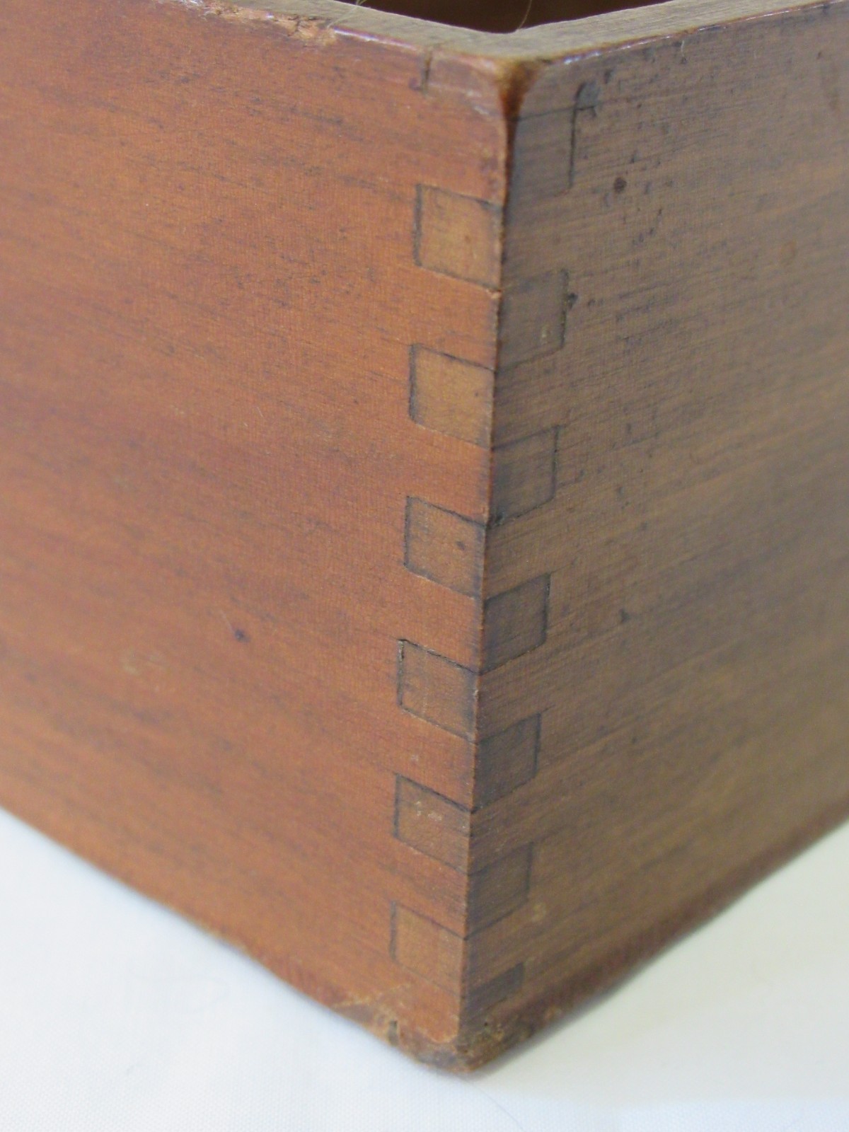 Vintage Wooden Desk Organizer By Globe Wernicke No. 4 Dovetail Edge Made in USA