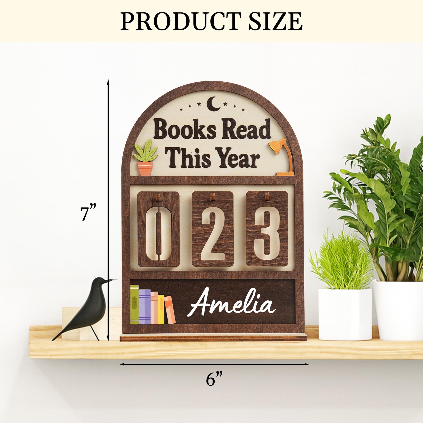 Books Read This Year Counter Valentines Day Gifts For Women Readers, Personal…