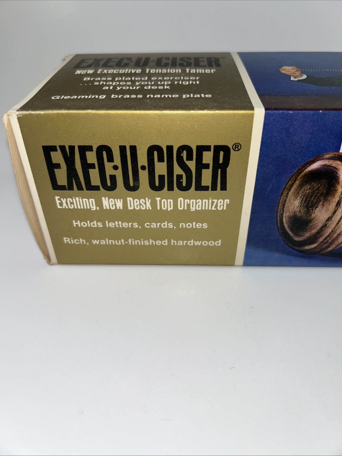 Vintage 1970 Exec-U-Ciser, Desk Top Organizer/Exerciser, Executive Tension Tamer
