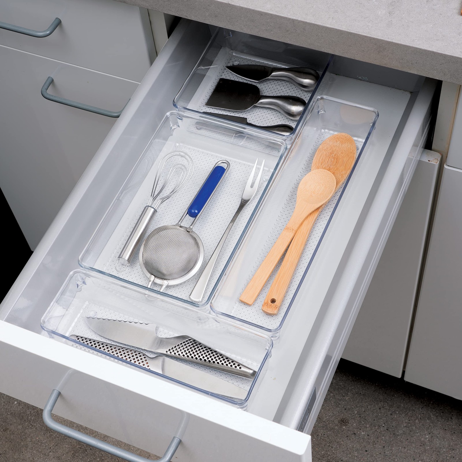 Oggi Clear Drawer Organizer – 3″ X 12.5″ – Ideal for by 12″,