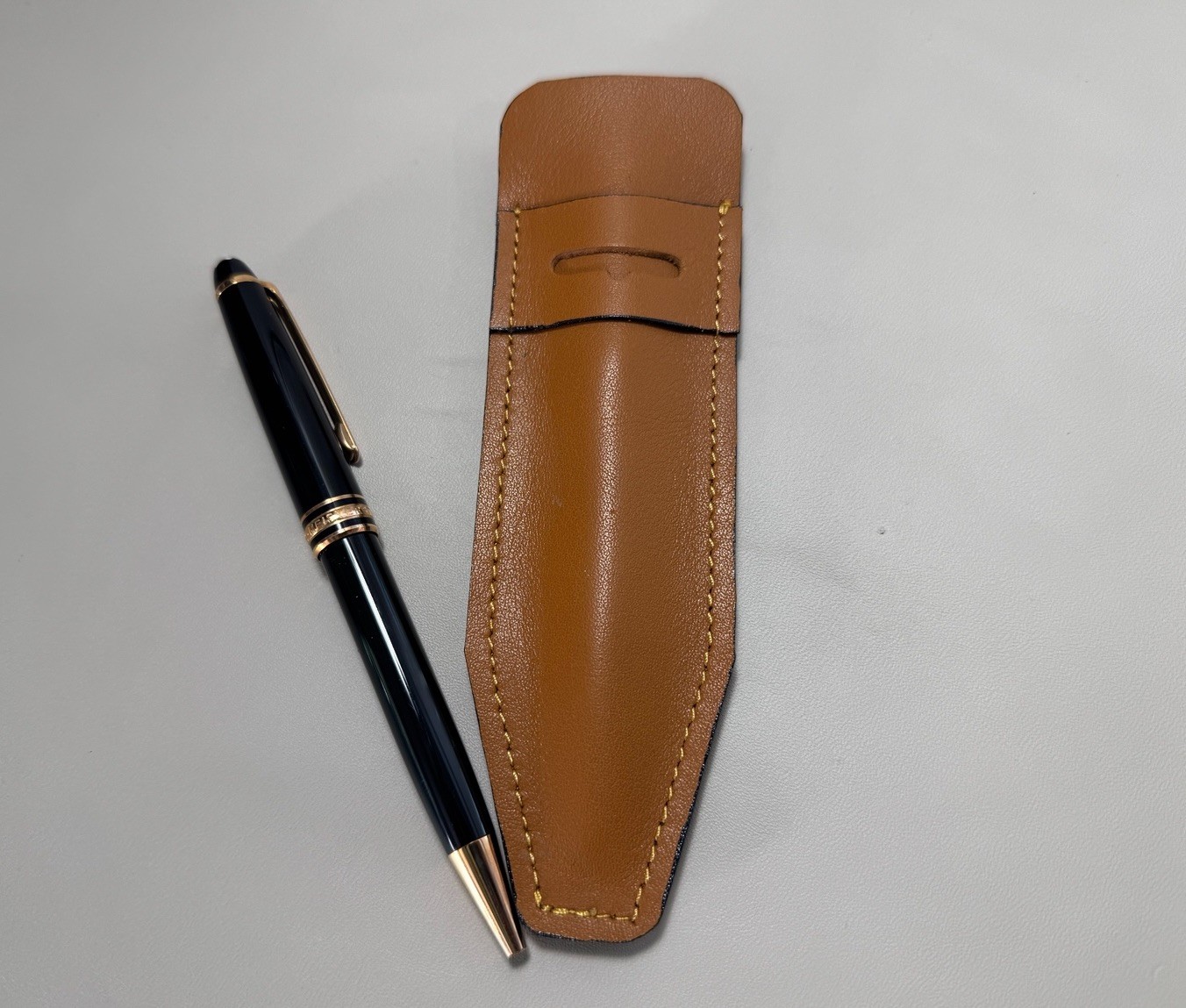 Light Brown penny loafers Single Pen Cases Sleeve Holder Pouch .