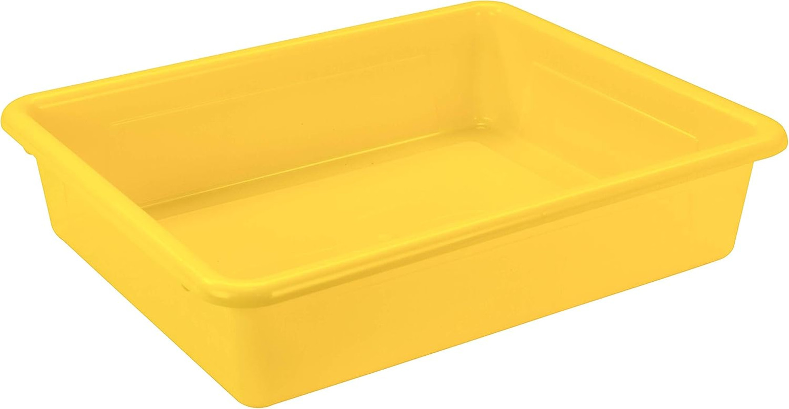 Letter Size Flat Storage Tray – Organizer Bin for Classroom, Office and Home, As