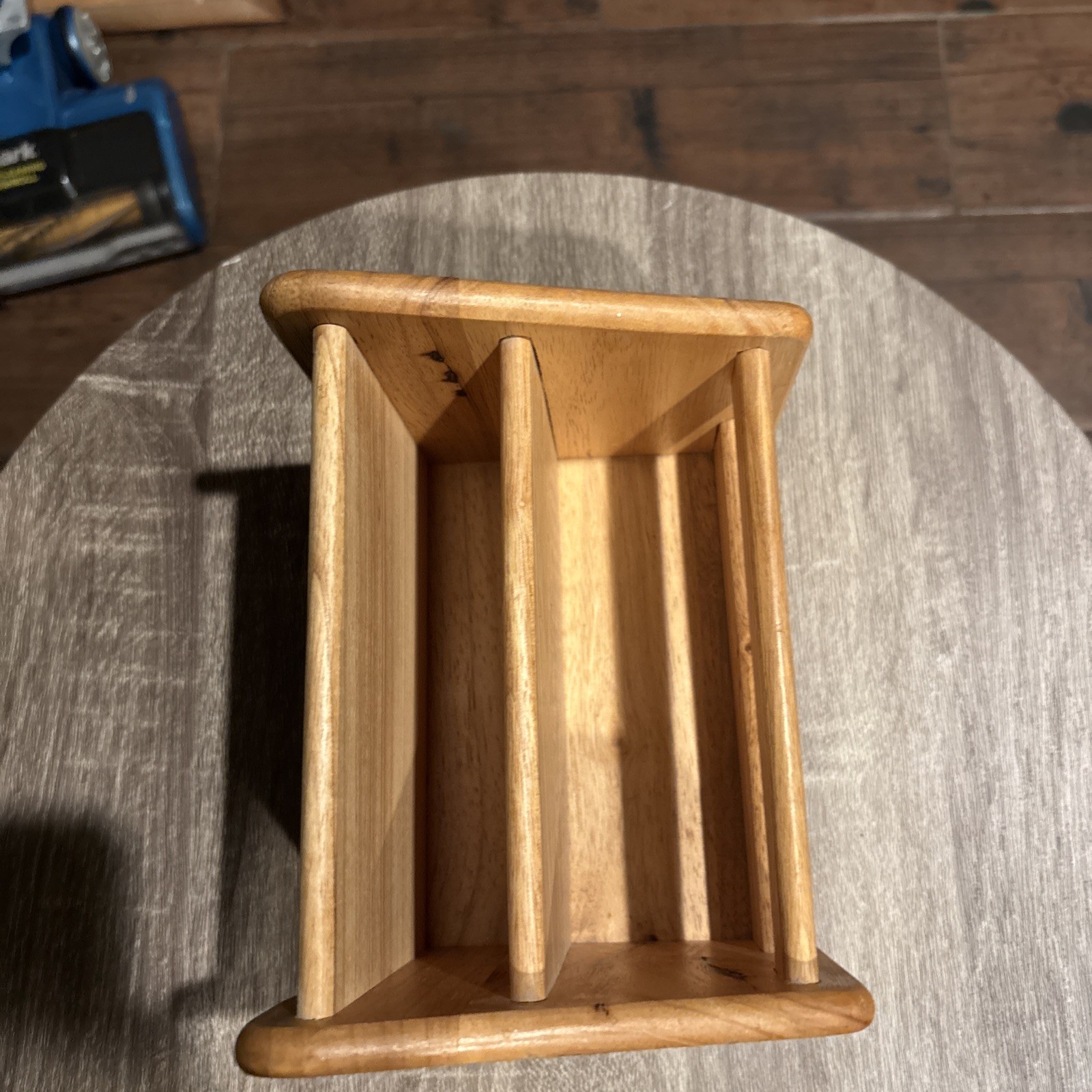 Vintage Wooden Desk/Mail/Letter/Recipe Holder Natural wood Finish